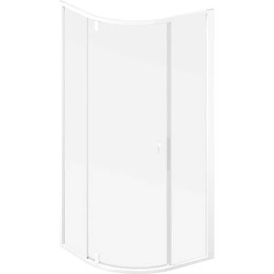 Ravak Nexty sprchový kout 90x90 cm půlkulatá bílá matný/průhledné sklo 3O677E01Z1