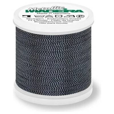 Vyšívací nit Madeira Metallic Soft 40 (200m) barva 460 black pearl