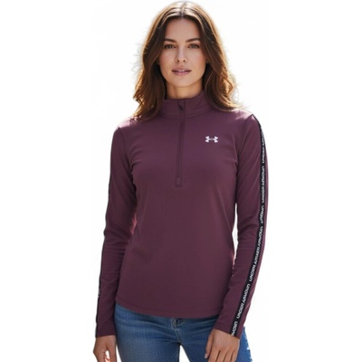 Under Armour dámská tréninková mikina s 1/2 zipem UA Tech WM Tape Half Zip-RED Červená