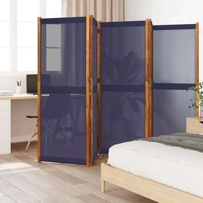 vidaXL Paraván 350 × 180 cm tmavě modrý 5dílný 4003361