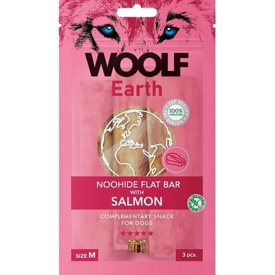 WOOLF Earth NOOHIDE M Sticks with Salmon 90 g