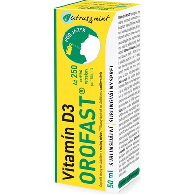 OROFAST Vitamín D3 sublinguální sprej 50 ml