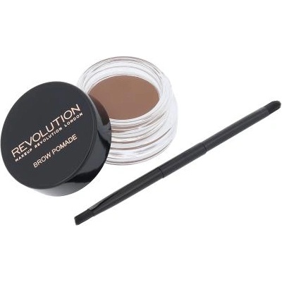 Makeup Revolution London Brow Pomade With Double Ended Brush помада за вежди 2.5 гр цвят кафява