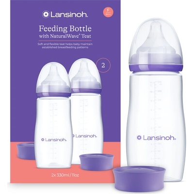 Lansinoh Láhev 330 ml X 2 + cumlík NW
