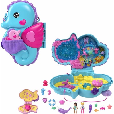 Mattel Polly Pocket Pidi pocketková kabelka Rodina mořských koníků HWP03 – Zboží Mobilmania