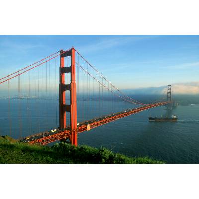 Construction Photography/Avalon Plagát, Obraz - Golden Gate Bridge, 40 × 26.7 cm