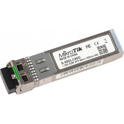MikroTik SFP модул MikroTik S-55DLC80D с двоен LC конектор (S-55DLC80D)