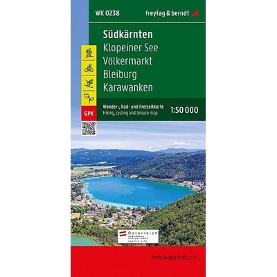 Südkärnten - Klopeiner See - Völkermarkt - Bleiburg - Karawanken, Wander + Radkarte 1:50.000