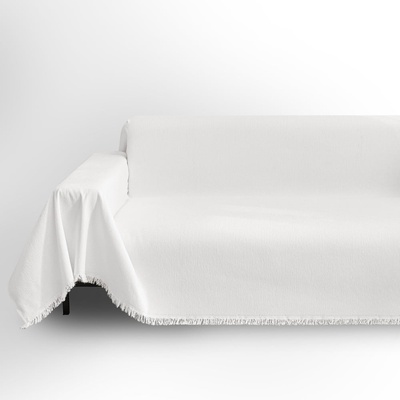 Filumi Бяло триместно покривало за диван Talo - Filumi (10-SCO-FIL-TAL-10590-WHI-P180x300)