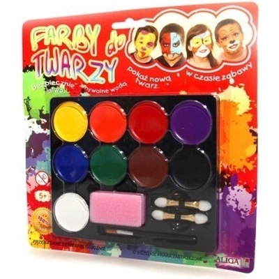 Farby na tvár Aliga 9 ks x 4 ml