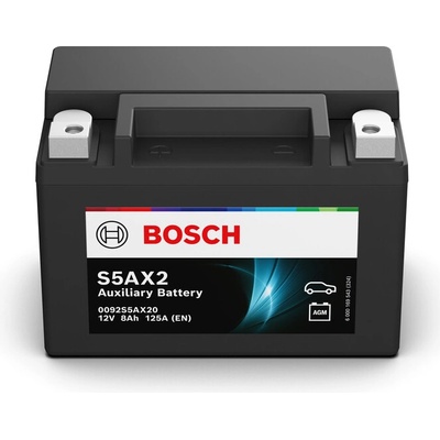 Bosch S5AX Aux 12V 8Ah 125A 0 092 S5A X20