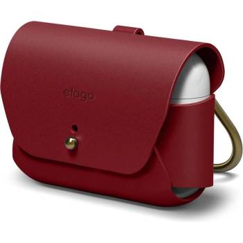 elago Защитен калъф Elago Leather Case за Apple Airpods Pro, естествена кожа, червен (EAPPLE-RD)