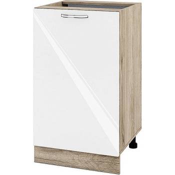 ИРИМ Долен кухненски шкаф Сити АРФ-Бяло гланц-05-43 50 см