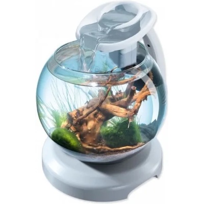 Tetra Duo Waterfall Globe БЯЛ - стъклена колба с хармоничен ефект на водопад - лесна за настройка и поддръжка - 6, 8 литра