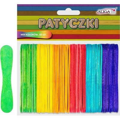 aliga ALIGA dřívka PK-3829 mix barev 60ks