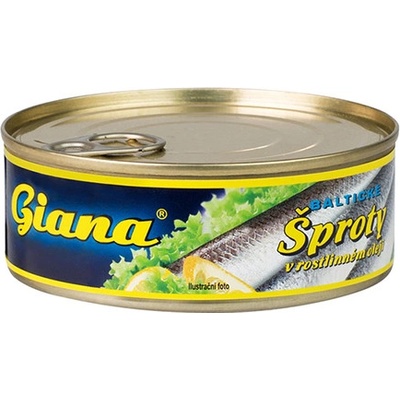 Giana Baltické šproty v rastlinnom oleji 240 g
