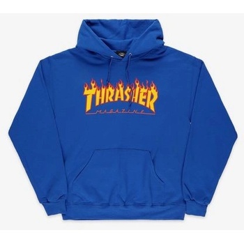 Thrasher Flame Logo hoodie navy blue