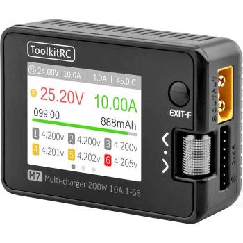TOOLKIT RC Зарядно устройство за липо батерии ToolkitRC M7 LiPo 1-6S 10A Charger DC 7-28V TK11400 (TK11400)