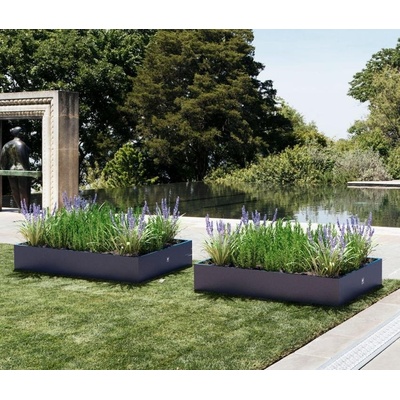 Herstera Cube Kvetináč 150x100x25 cm HG08979802 antracit