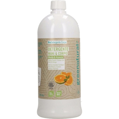 Greenatural Jemné tekuté mýdlo s mátou a pomerančem 1000 ml