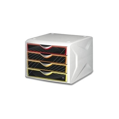 Helit Chameleon H6129569 zásuvkový box 4 zásuvky barevný A4 – Zboží Dáma