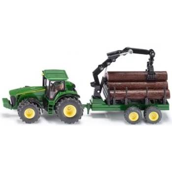 SIKU - Трактор с ремарке Tractor with forestry trailer (1954)