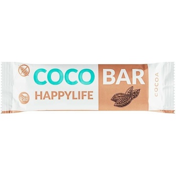 HAPPYLIFE COCO BAR Kokosová tyčinka s kakaom bio 40 g