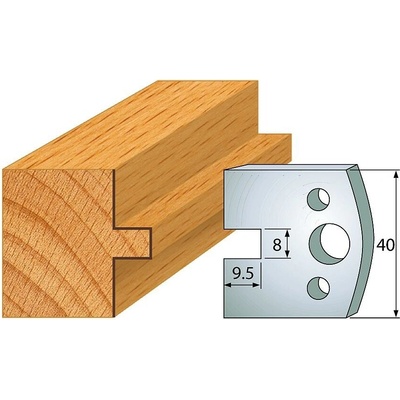 IGM Professional IGM Profil 095 - pár nožov 40x4mm SP F026-095