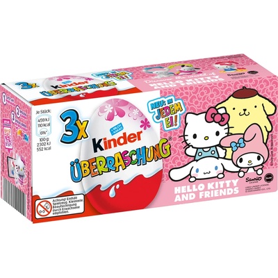 Kinder Barbie čokoládové vajíčko s překvapením 3 x 60 g
