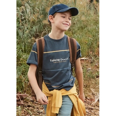 MAYORAL Тениска къс ръкав райета Морскосиньо за момче Майорал