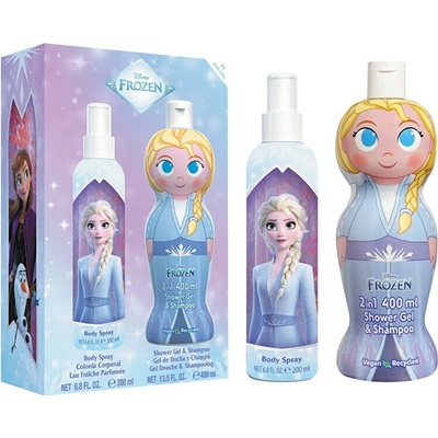 Disney Frozen - tělový sprej 200 ml + sprchový gél a šampon 2v1 400 ml