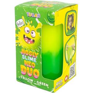 TUBAN Слайм Tuban - Jiggly Slime, Neo Duo, жълто-зелен, 430 g (TU3810) - ozone