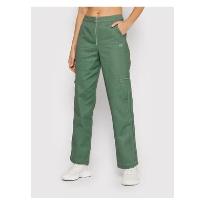 adidas Текстилни панталони Twill HE4737 Зелен Regular Fit (Twill HE4737)