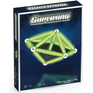 Supermag магнитен строителен комплект Geometry glow 37бр (0424)
