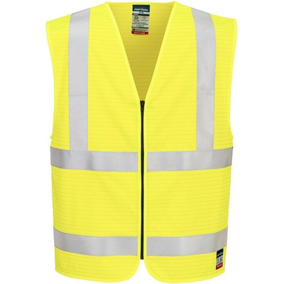 Portwest vesta FR615 Bizflame Hi-Vis FR na zip reflexní žltá