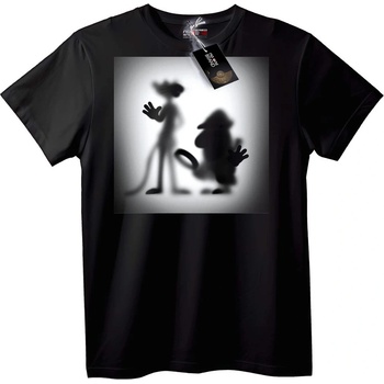 NOONEBRAND Тениска Силует на Tom & Jerry - 2XL, White