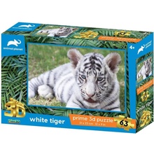 PRIME 3D Animal planet Bílý tygr 3D 63 dielov