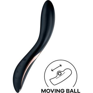 Satisfyer Rrrolling - вибратор за G-точка с движещи се топчета - черен