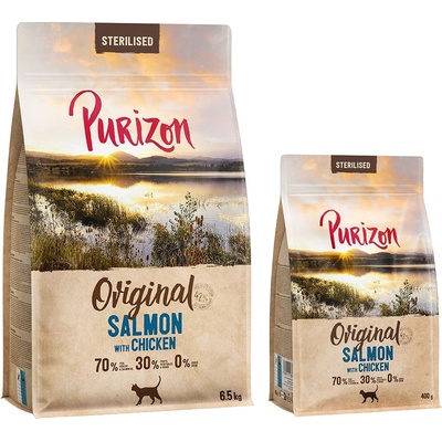 Purizon Sterilised Adult losos s kuracím bez obilnín 6,5 kg