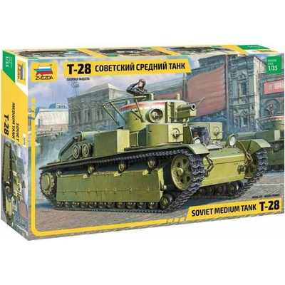 Zvezda Model Kit tank 3694 T-28 Heavy Tank 1:35