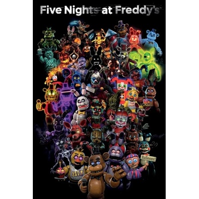 Plagát, Obraz - Five Nights At Freddies - Collage, 61 × 91.5 cm
