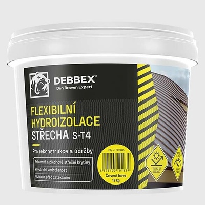 Debbex Flexibilní hydroizolace STŘECHA S-T4 5kg Červená