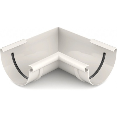 Bryza Roh žlabu vnitřní plastový Ø 150 mm RAL 9010 bílé