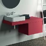 Ideal Standard Плот за мивка Ideal Standard Atelier Conca без изрез, червено-оранжев мат, 120 см (T3952Y3)