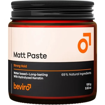 Beviro Matt Paste Strong Hold (100 g) Матираща паста за коса със силна фиксация Стайлинг zа коса