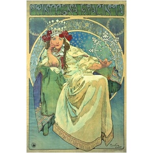 Fedkolor Репродукция на картина 40x60 cm Princess Hyazin - Fedkolor (Alfons_Mucha_20_60x40)