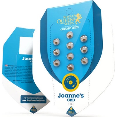 Royal Queen Seeds Joanne's CBD semienka neobsahujú THC 3 ks