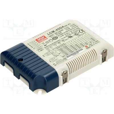 MEAN WELL LCM-40DA Napájecí zdroj: spínaný; LED; DALI; 42W; 2÷100VDC; 350÷1050mA; IP20