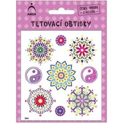 ARCH Dětské tetovací obtisky Mandaly 2564