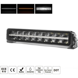  42.8 cm / 17 Инча 12V - 24V Led Bar Лед Бар Пиано дизайн Диоден Прожектор Супер Мощен Бяла и Оранжева Светлина Габарит М